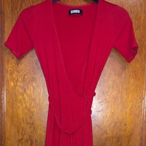 Reformation Stretch Wrap Dress